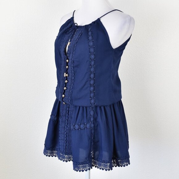 Melissa Odabash Chelsea Mini Dress Navy NEW - XS - Picture 4 of 10